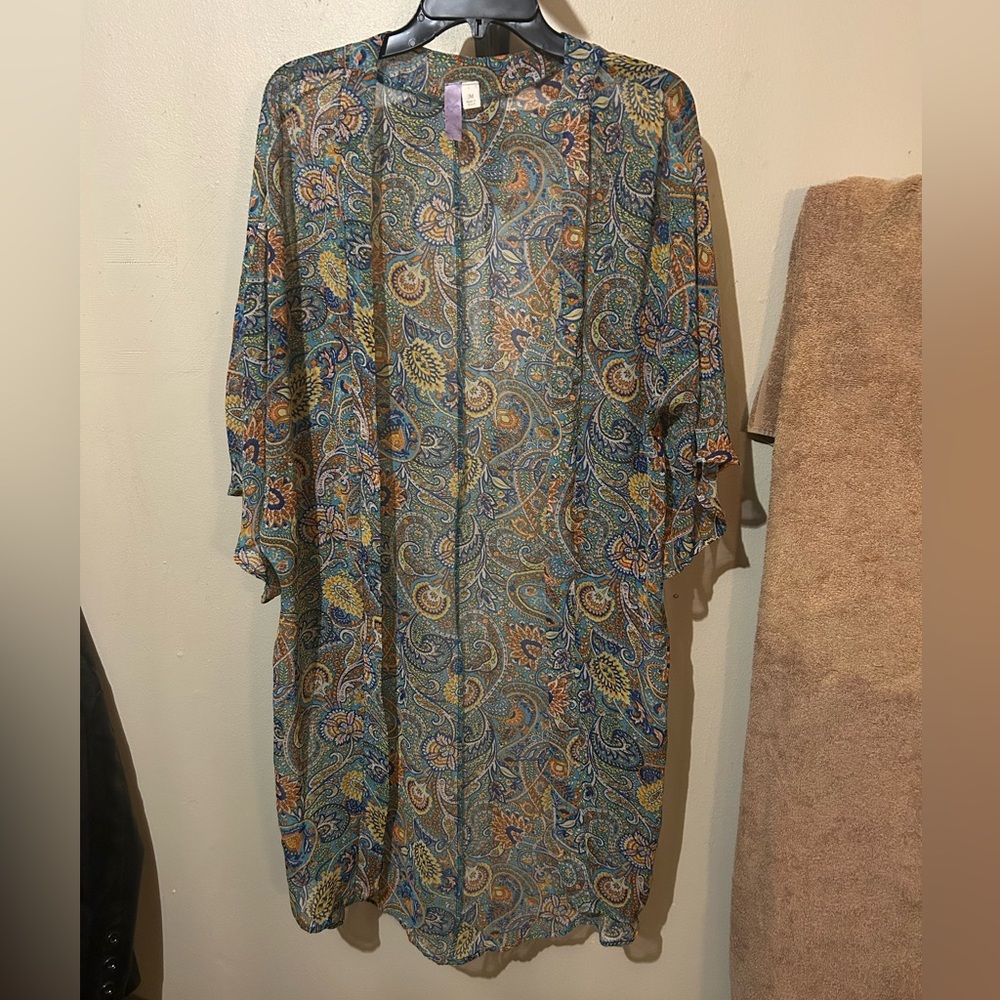 Alya Multicolor Paisley Kimono